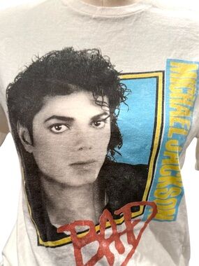 Michael Jackson “Bad” Graphic Tee – Junk Food Tees Retro Pop Shirt